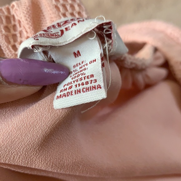 Pink Lace Off the Shoulder Top - Picture 8 of 8